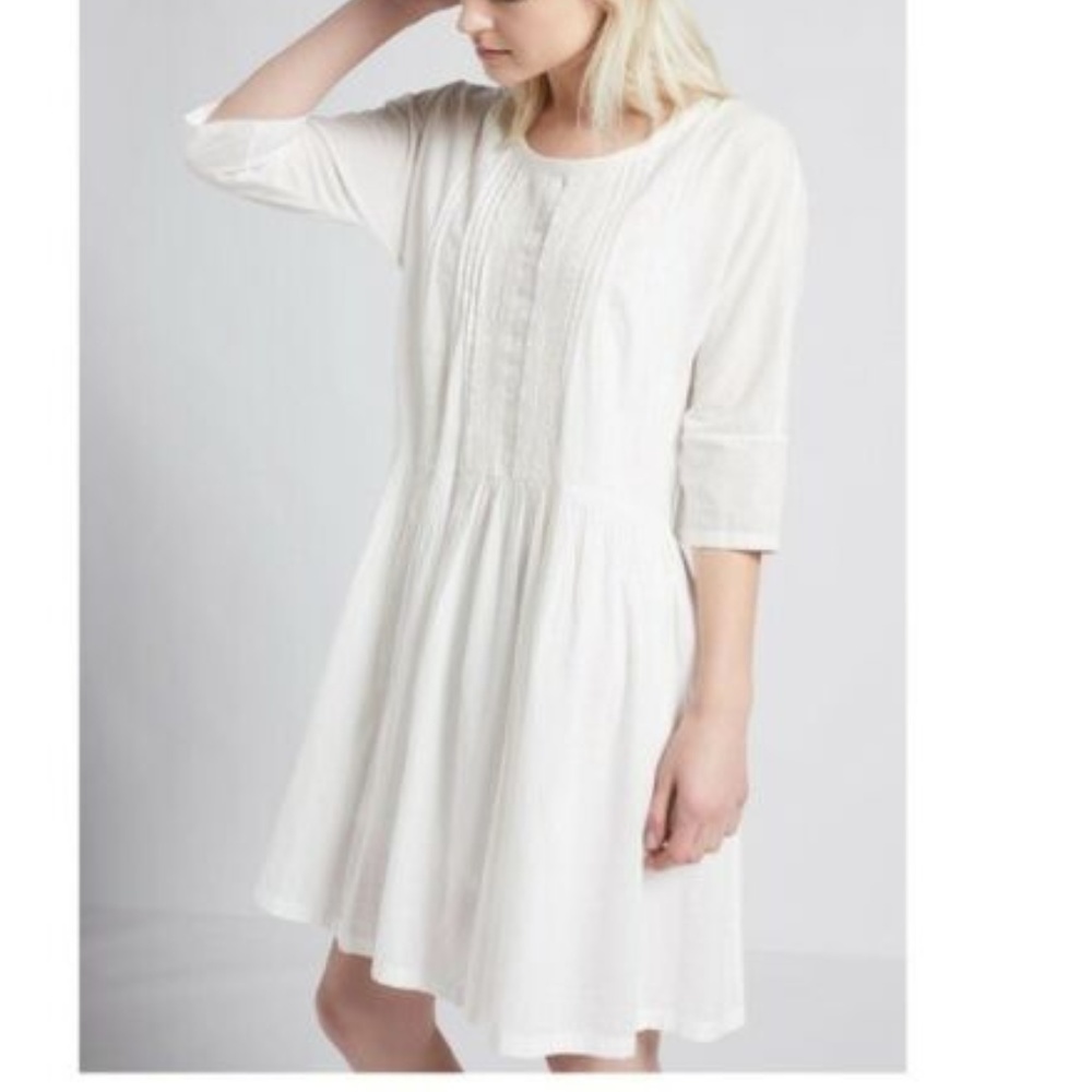 Current/Elliott Lacey Cotton Eyelet Dress/NO SLIP